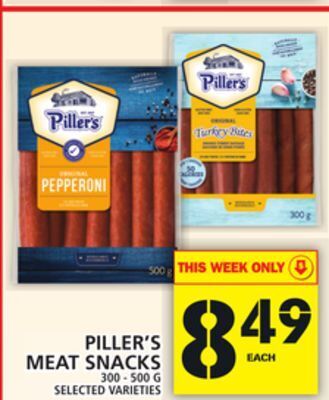 Food Basics Piller's meat snacks offer