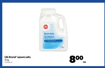 Real Canadian Superstore Life brand® epsom salts, 4 kg offer