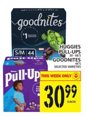Food Basics Huggies pull-ups or goodnites offer