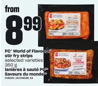 Independent Grocer Pc® world of flavours stir fry strips, 350 g offer