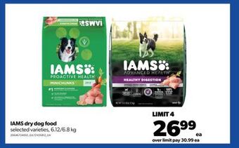 Real Canadian Superstore Iams dry dog food, 6.12/6.8 kg offer