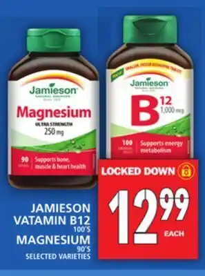 Food Basics Jamieson vatamin b12 or magnesium offer