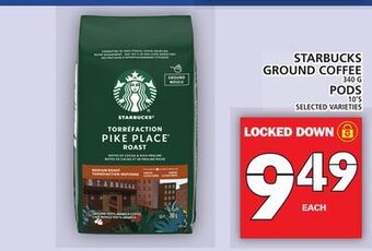 Food Basics Starbucks ground coffee or pods offer