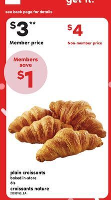 Independent Grocer Plain croissants, 6's offer