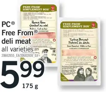 Fortinos Pc® free from® deli meat, 175 g offer