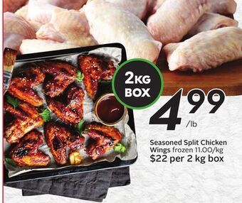 Sobeys Seasoned split chicken wings offer