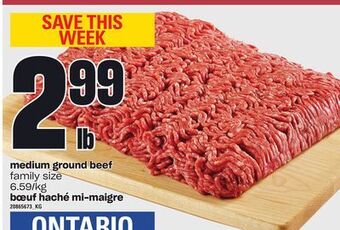 Independent Grocer Medium ground beef offer