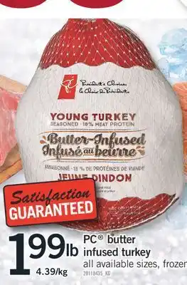 Fortinos Pc® butter infused turkey offer