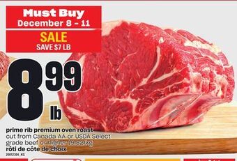 Independent Grocer Prime rib premium oven roast offer