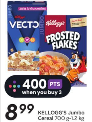 Sobeys Kellogg's jumbo cereal offer