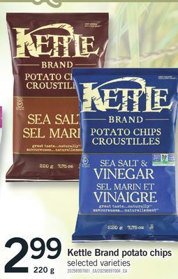 Fortinos Kettle brand potato chips, 220 g offer