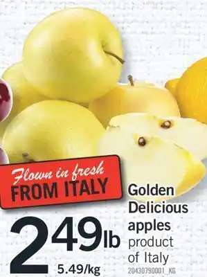 Fortinos Golden delicious apples offer