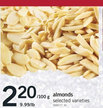 Fortinos Almonds offer