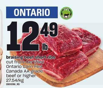 Loblaws Braising beef short ribs offer