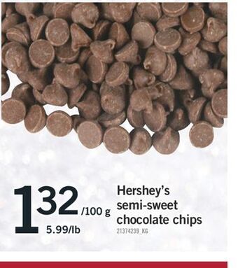 Fortinos Hershey's semi-sweet chocolate chips offer
