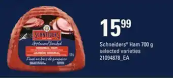 Loblaws Schneiders® ham, 700 g offer