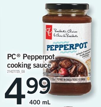 Fortinos Pc® pepperpot cooking sauce, 400 ml offer