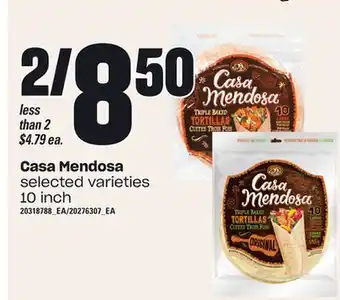 Loblaws Casa mendosa, 10 inch offer
