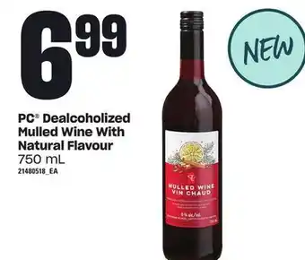 Loblaws Pc® dealcoholized mulled wine with natural flavour, 750 ml offer