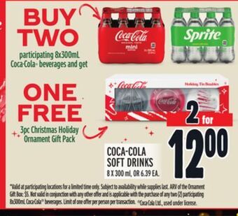 Metro Coca-cola soft drinks offer