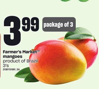 Loblaws Farmer's market™ mangoes, 3's offer