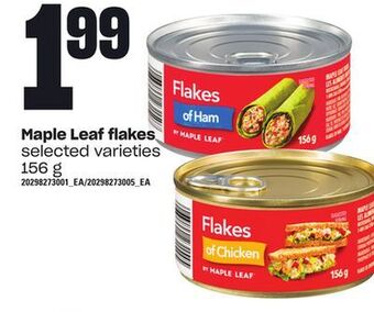 Loblaws Maple leaf flakes, 156 g offer