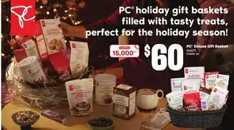 Loblaws Pc® holiday gift baskets offer