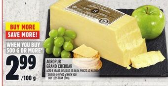 Metro Agropur grand cheddar offer