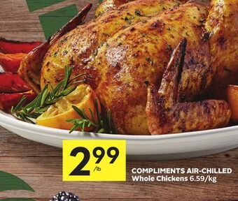 Foodland Compliments air-chilled whole chickens offer