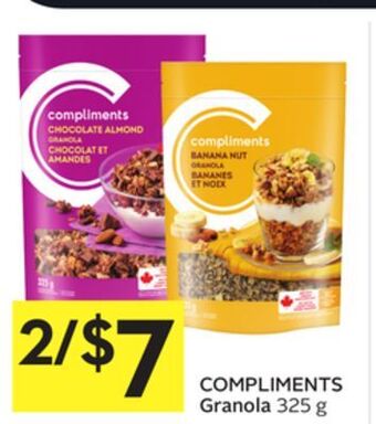 Foodland Compliments granola 325 g offer
