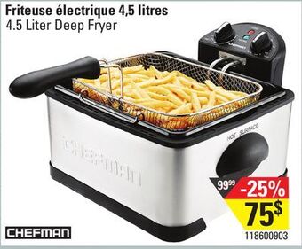 Sushi Shop Chefman 4.5 liter deep fryer offer