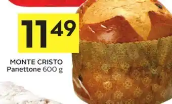 Foodland Monte cristo panettone 600 g offer