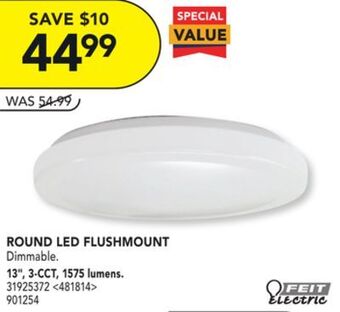 Lowe's Feit electric round led flushmount offer