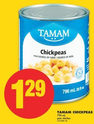 No Frills Tamam chickpeas, 796 ml offer