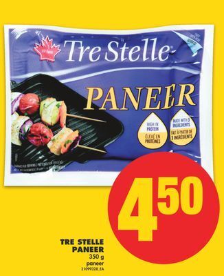 No Frills Tre stelle paneer, 350 g offer