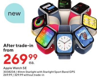 Staples Apple watch se offer