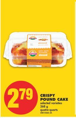 No Frills Crispy pound cake, 368 g offer