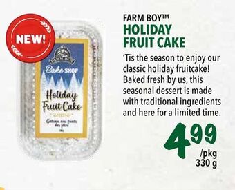 Farm Boy Farm boy™ holiday fruit cake offer
