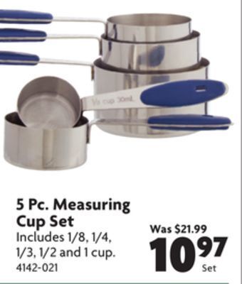 Home Hardware 5 pc. measuring cup set offer