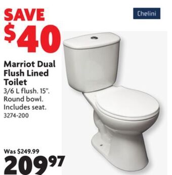 Home Hardware Marriot dual flush lined toilet offer