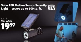 Home Hardware Solar led motion sensor security light offer