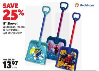 Home Hardware 11" shovel offer