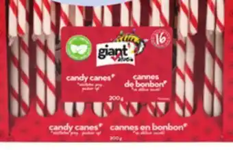 Giant Tiger Waterbridge chocolate initials or candy canes offer