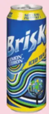 Giant Tiger Brisk iced tea or monteller sparkling water offer