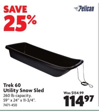 Home Hardware Trek 60 utility snow sled offer