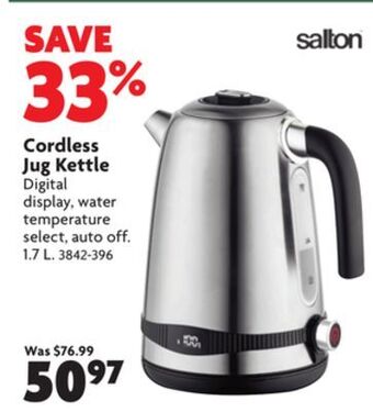 Home Hardware Cordless jug kettle offer