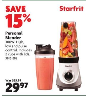 Home Hardware Personal blender offer