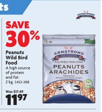 Home Hardware Peanuts wild bird food offer