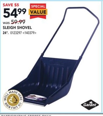 RONA Garant sleigh shovel 24" offer