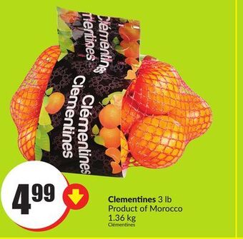 FreshCo Clementines 3 lb product of morocco 1.36 kg offer
